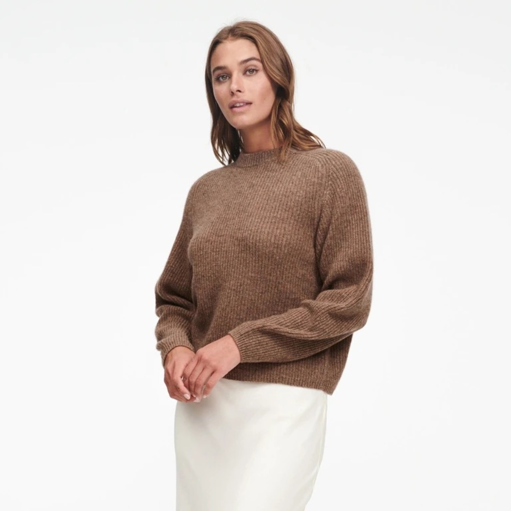 Naadam mock neck cashmere sweater